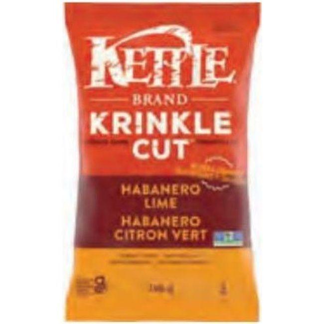 Kettle Chips De Pommes De Terre Krinkle Cut Habanero Lime, 198 G -- 12 Par Boîte