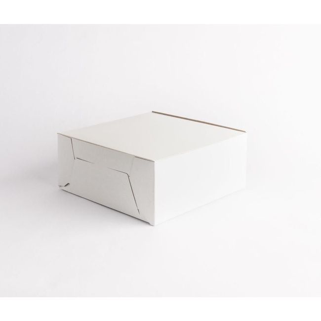 Graphic Packaging Paperboard Cake Box, 8 X 8 X 3.5 In -- 200 Per Case