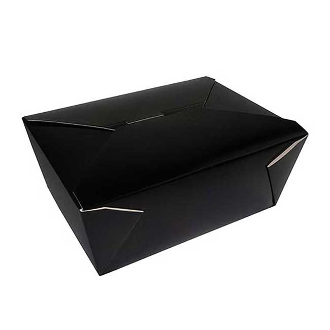 Pack N' Eat Black Number 4 Take Out Box -- 160 Per Case