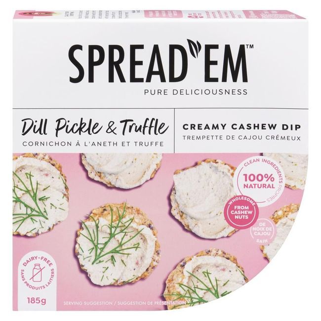 Spread'em Kitchen Dill Pickle And Truffle Cashew Dip, 283 G -- 8 Per Case