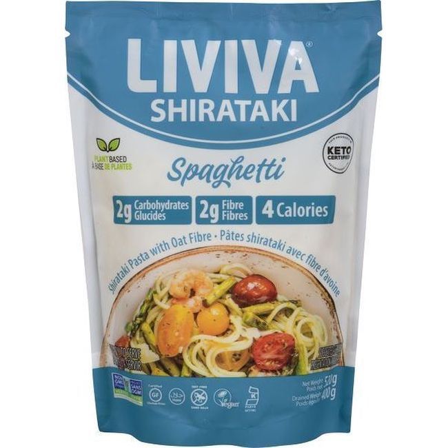 Liviva Organic Shirataki Spaghetti Pasta With Oat Fiber, 400 G -- 6 Per Case