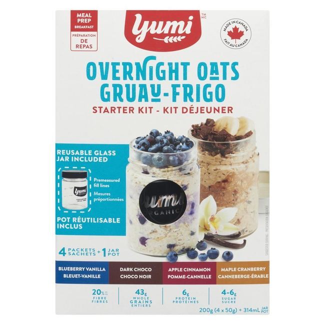 Yumi Overnight Oats Starter Kit, 425 G -- 6 Per Case