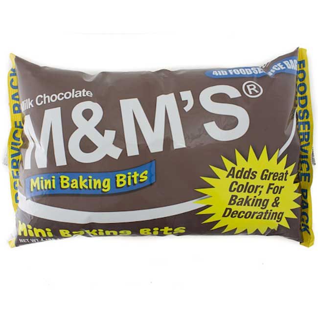 M And M's Mini Milk Chocolate Baking Bits, 4 Lb -- 2 Per Case