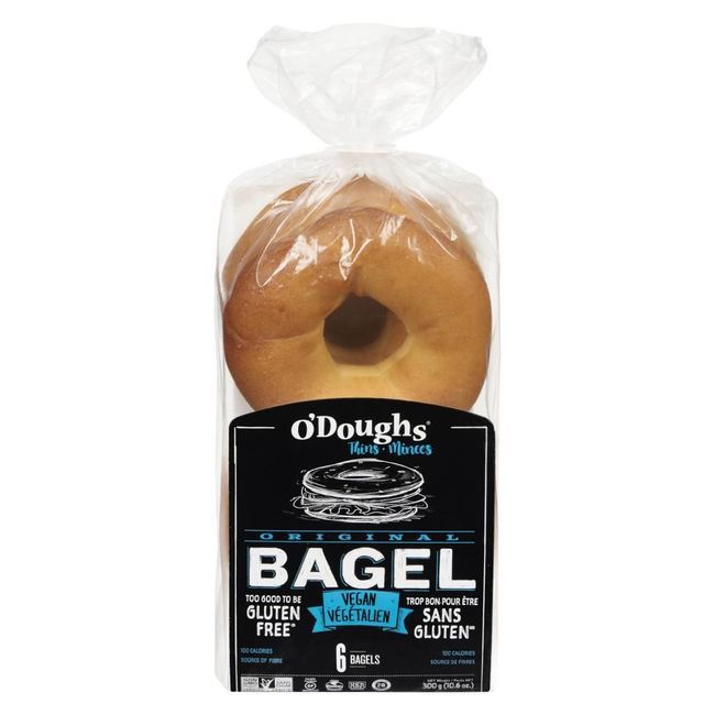 O'doughs Original Bagels, 300 G -- 6 Per Case