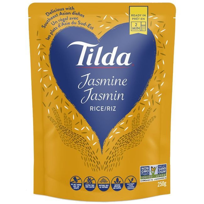 Tilda Steamed Jasmine Rice, 250 G -- 6 Per Case