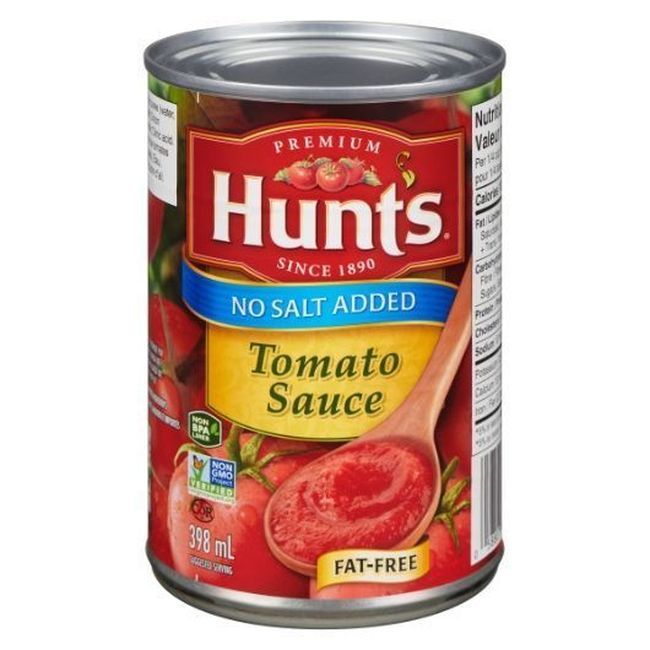 Hunt's Original No Salt Added Tomato Sauce, 398 Ml -- 24 Per Case