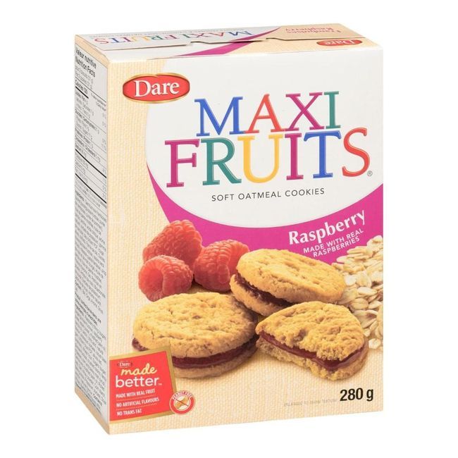 Maxi Biscuit Aux Fruits Et Aux Framboises, 280 G -- 12 Par Boîte