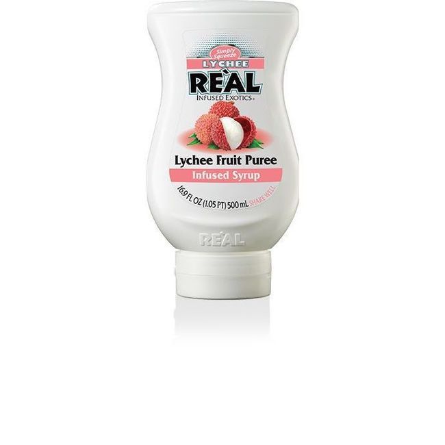 Real Sirop Infusé À La Purée De Litchi, 500 Ml -- 6 Par Boîte