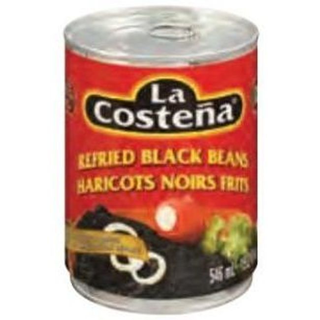 La Costena Refried Black Beans, 546 Ml -- 12 Per Case