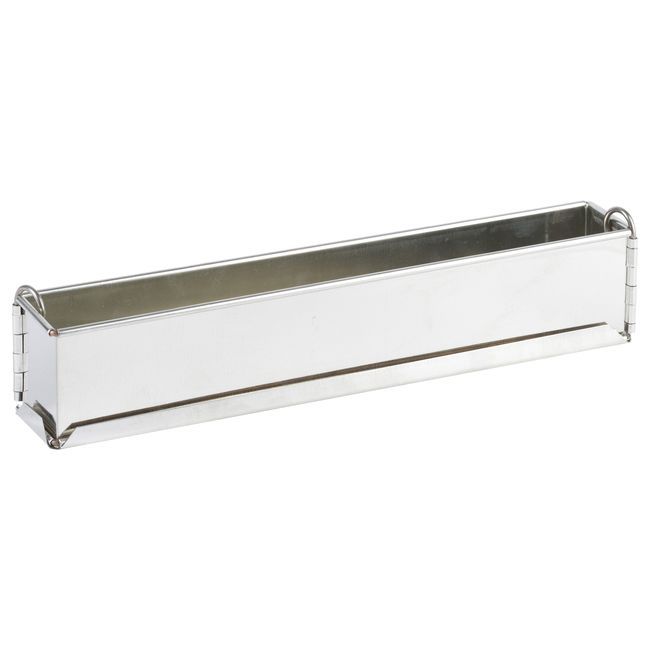 Gobel Tin Plate Plain Mini Springform Long Loaf Pan With Removable Bottom, 50 X 4 X 6 Cm