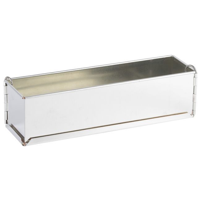 Gobel Tin Plate Plain Springform Long Loaf Pan With Removable Bottom, 14 In X 3 In X 3 In