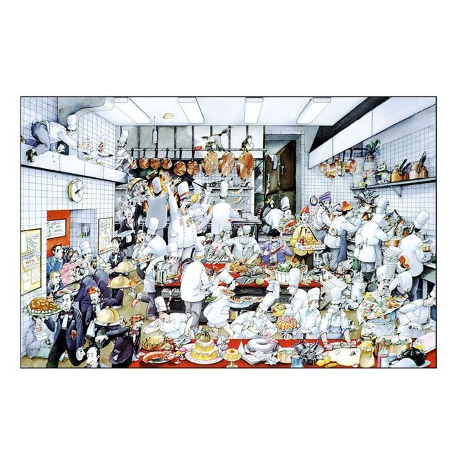 Louis Tellier The Crazy Kitchen Poster, 24.8 In Length X 35.6 In Width