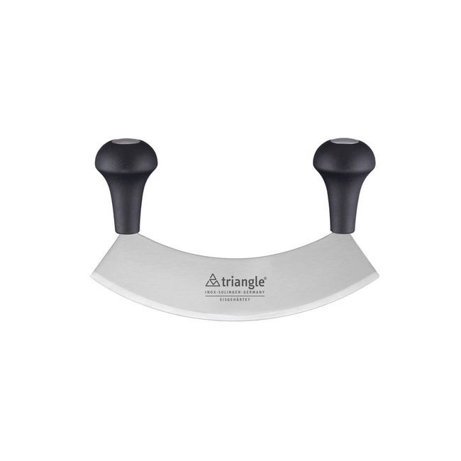 Triangle Stainless Steel Single Blade Tempered Mincing Knife, 18 Cm