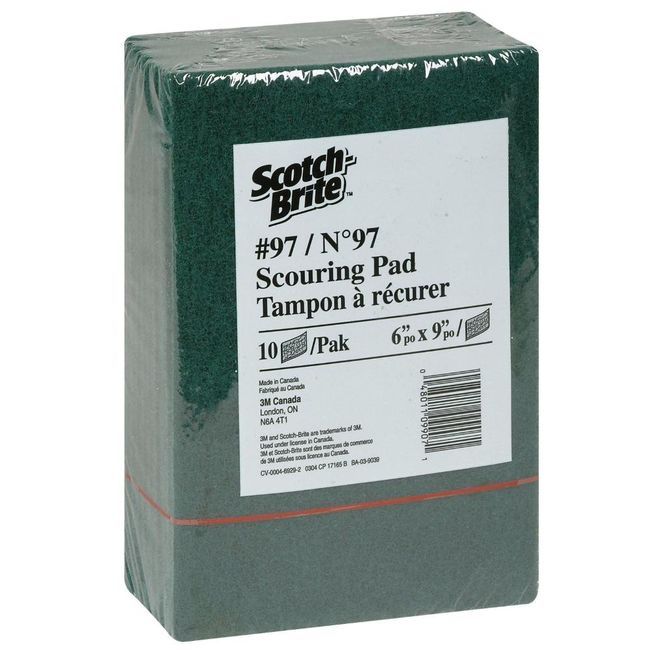 Scotch-brite Number 97 Medium Duty 6 X 9 In Hand Pad, 10 Count -- 10 Per Case