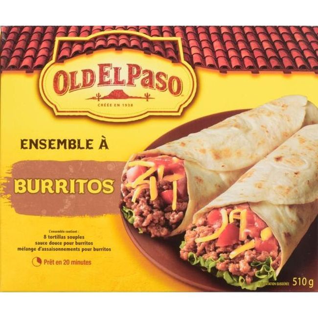 Old El Paso Burrito Meal Kit, 510 G -- 12 Per Case