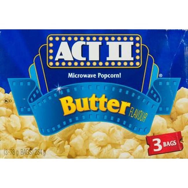 Act Ii Microwave Butter Popcorn, 78 G -- 36 Per Case