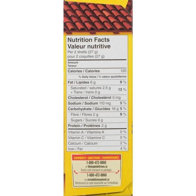 Old El Paso Stand N Stuff Taco Shells, 133 G -- 12 Per Case