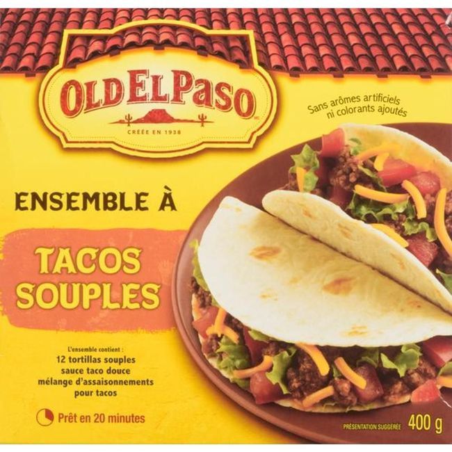 Old El Paso Soft Taco Meal Kit, 400 G -- 12 Per Case