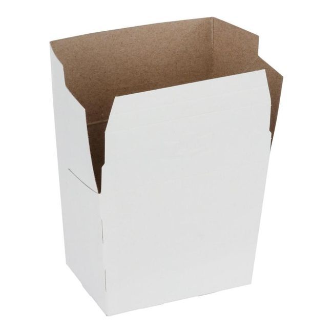 Dover Cup Seau Carré En Carton Blanc Pour Frites, 16 Oz, 100 Unités -- 10 Par Boîte