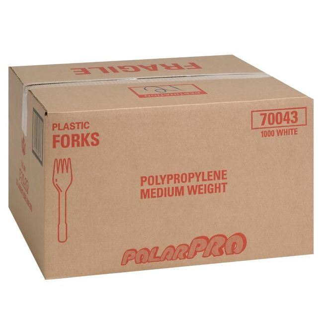 Polar Pak Polar Pro Polypropylene White Fork, 6 X 1.03 X 0.7 In -- 1000 Per Case