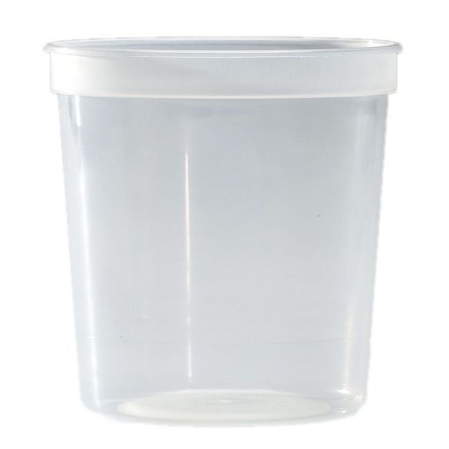 Dorfin Ldpe Translucent Recessed Lid For Containers -- 500 Per Case