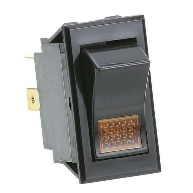 Spst Terminal On/off Rocker Switch Fits 7/8 X 1-1/2 Inch Hole For Bunn Part Number 02753.0000