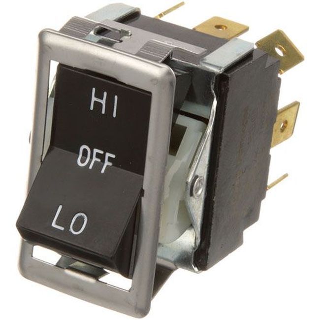 Blodgett Blo7636 Interrupteur À Bascule Noir Compatible Avec Un Trou De 7/8 X 1-1/2 Po