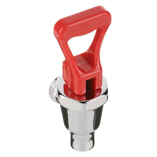 Bunn Bun07094.0100 Chrome Faucet With Red Handle