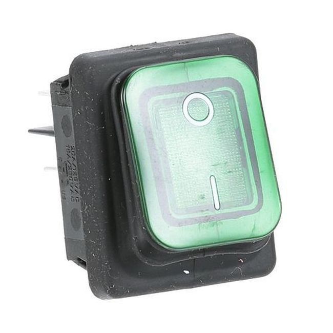 Green Lighted Rocker Switch For Prince Castle Part Number 78-233s