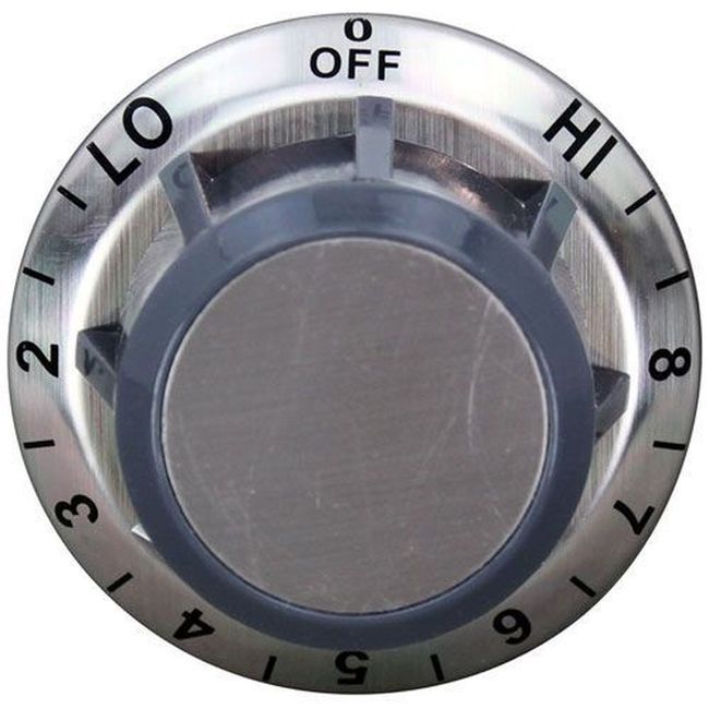 Off-hi-8-2 Grey And Silver Tstat Dial For Wells Part Number 2r-40315