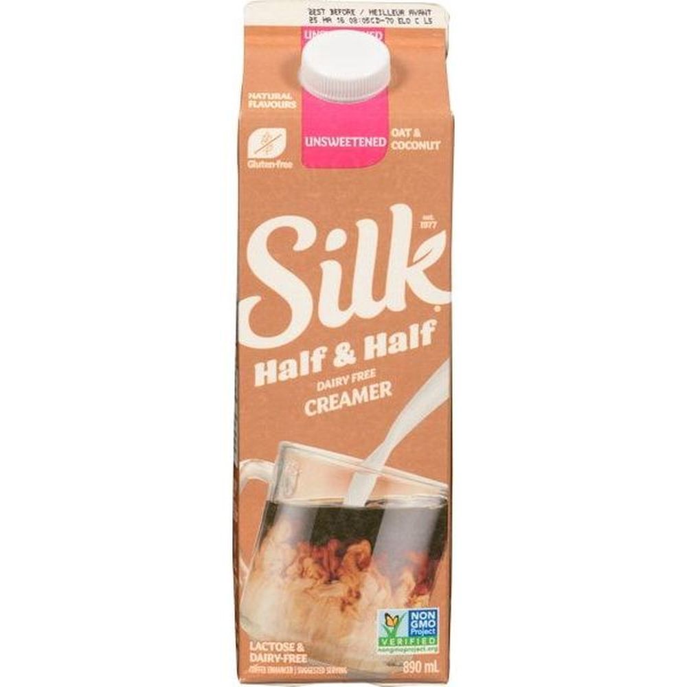 Silk Crème À L'avoine Et À La Noix De Coco Sans Produits Laitiers, 890 Ml -- 12 Par Boîte