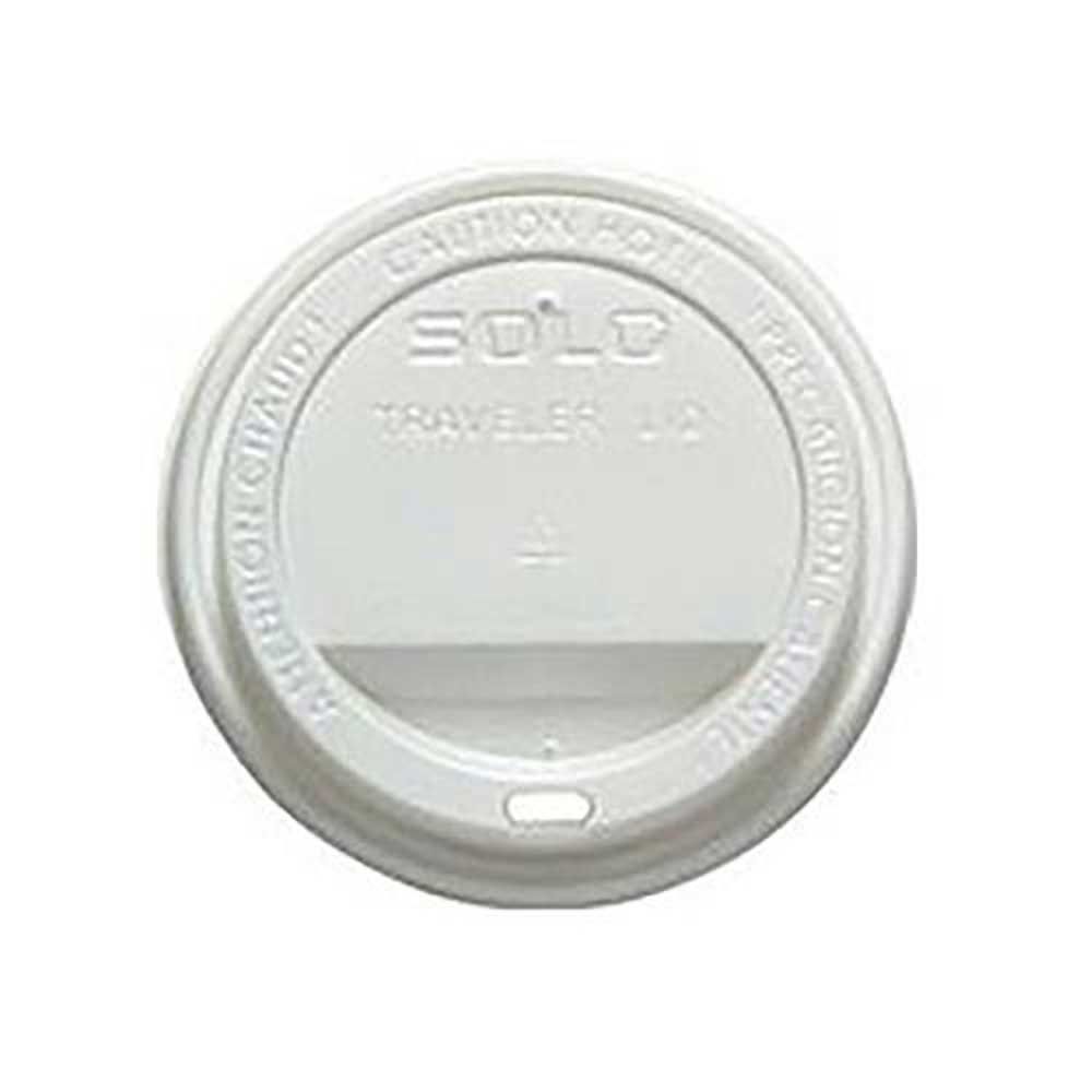 Solo Traveler White Dome Lid With Sip Hole For 12-24 Oz Cup -- 1000 Per Case