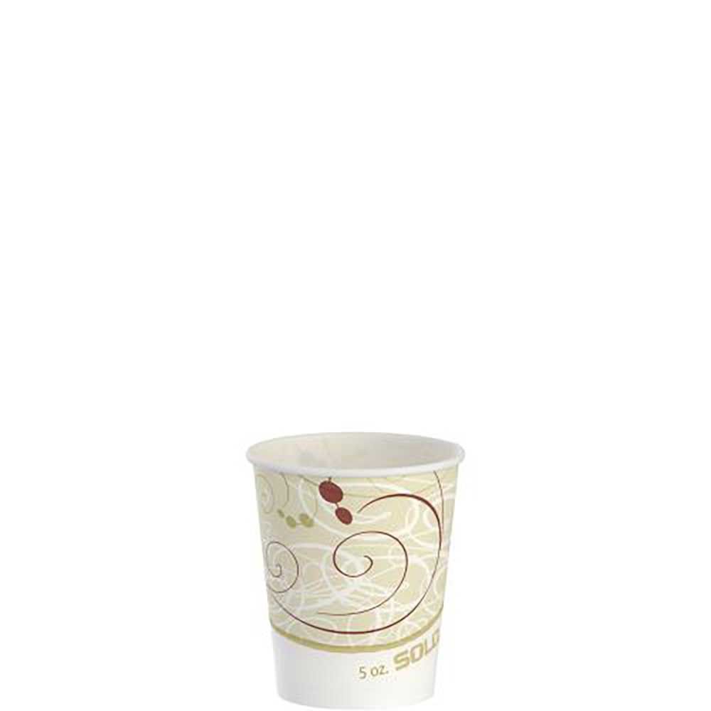 Solo Brown Symphony Wax Treated Paper Cold Cup, 5 Oz Capacity -- 3000 Per Case