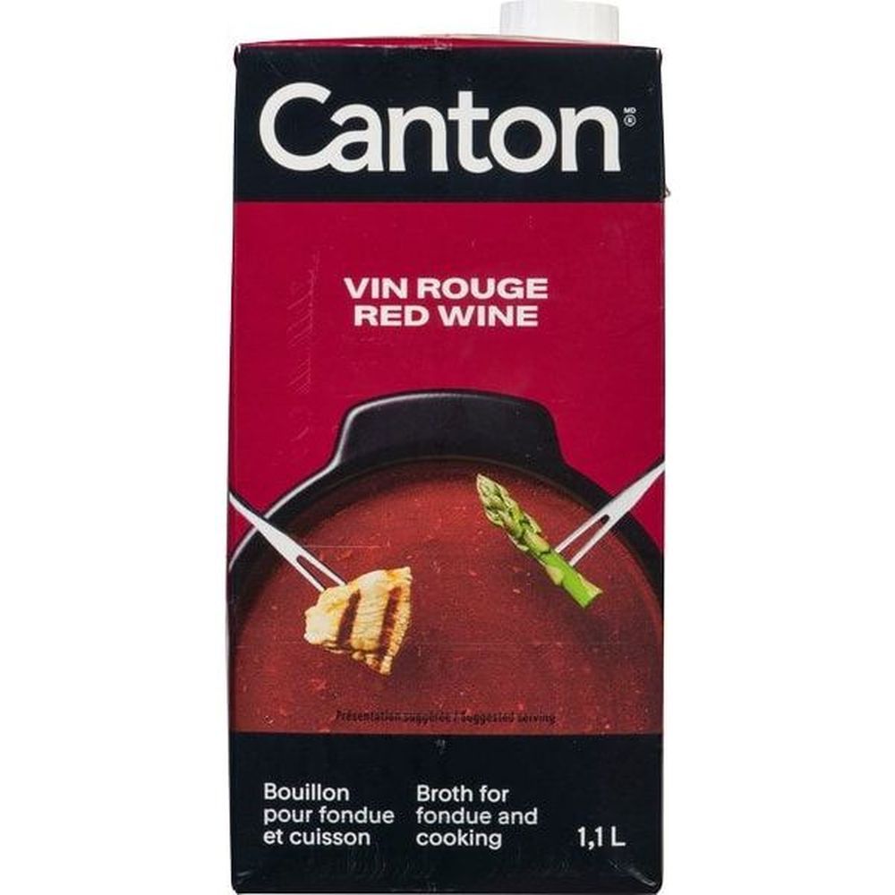 Canton Bouillon Pour Fondue Au Vin Rouge, 1,1 L -- 12 Par Caisse