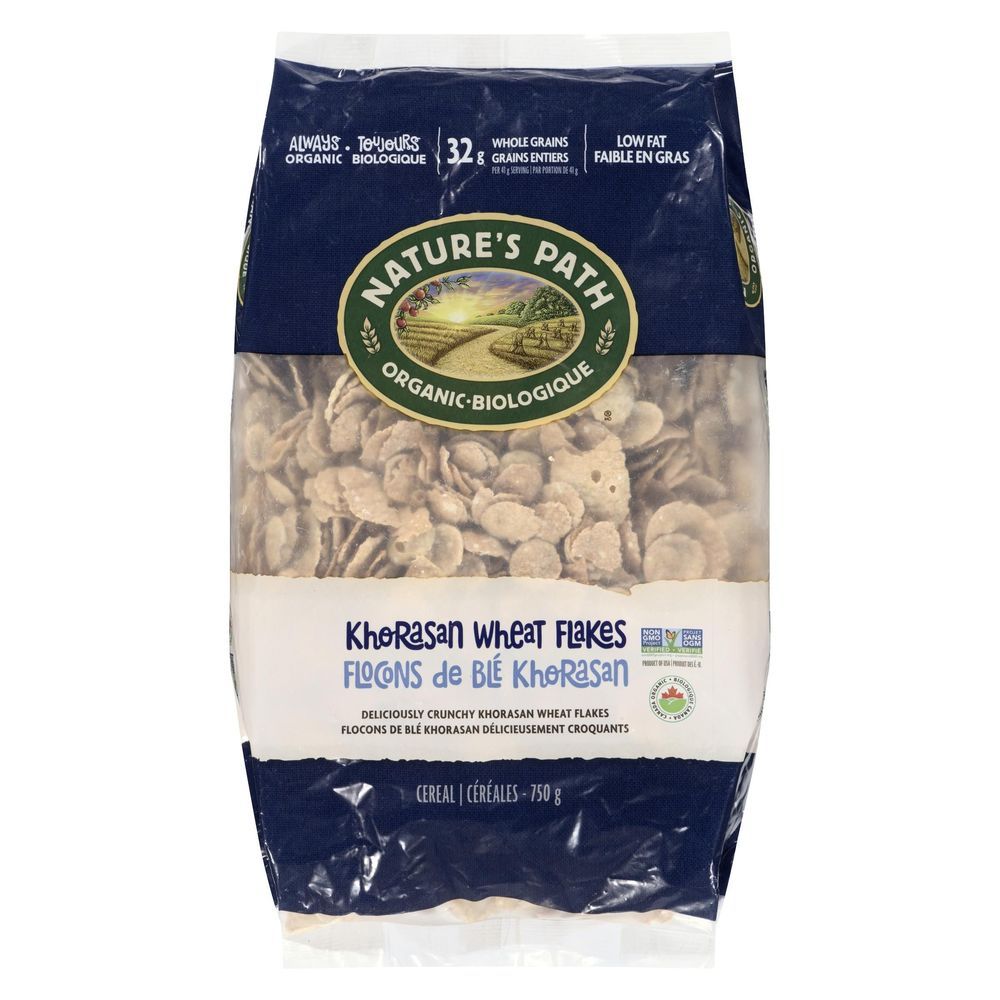 Nature's Path Organic Kamut Khorasan Wheat Flakes Cereal, 750 G -- 6 Per Case