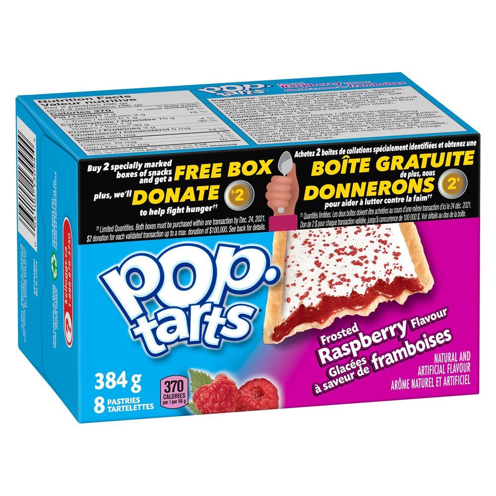 Pop-tarts Frosted Raspberry Toaster Pastries, 384 G -- 12 Per Case