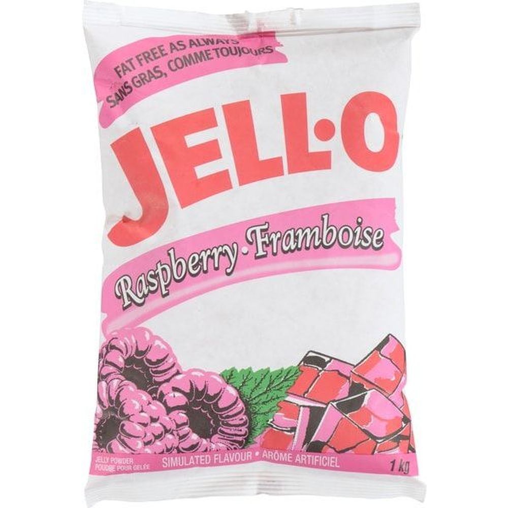 Jell-o Poudre De Gelée De Framboise, 1 Kg -- 2 Par Boîte