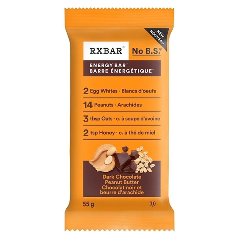 Rxbar Barre Énergétique Au Chocolat Noir Et Beurre De Cacahuète, 55 G – 72 Par Boîte