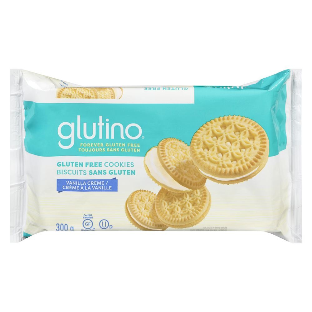Glutino Gluten Free Vanilla Cream Cookies, 300 G -- 12 Per Case
