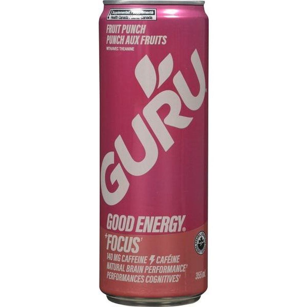 Guru Fruit Punch Energy Drink, 355 Ml -- 24 Per Case