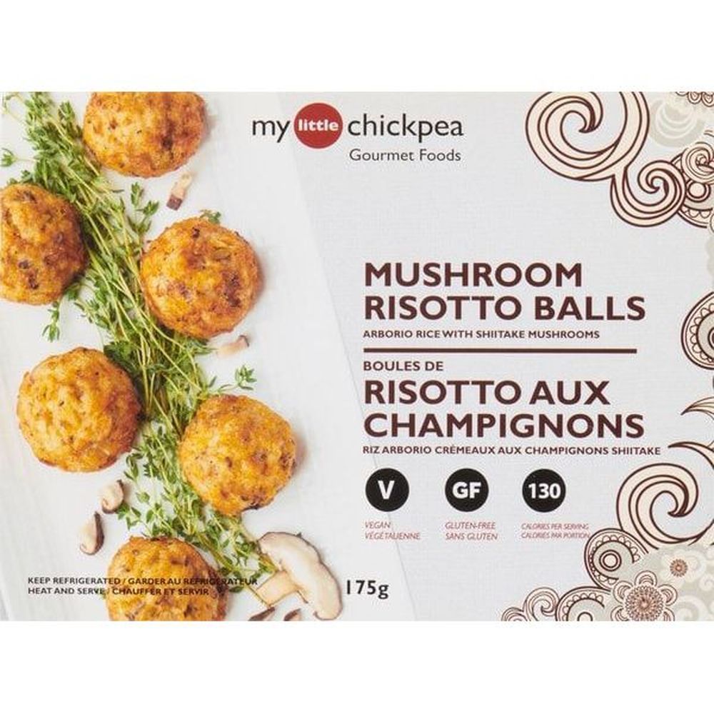 My Little Chickpea Mushroom Risotto Balls, 175 G -- 12 Per Case