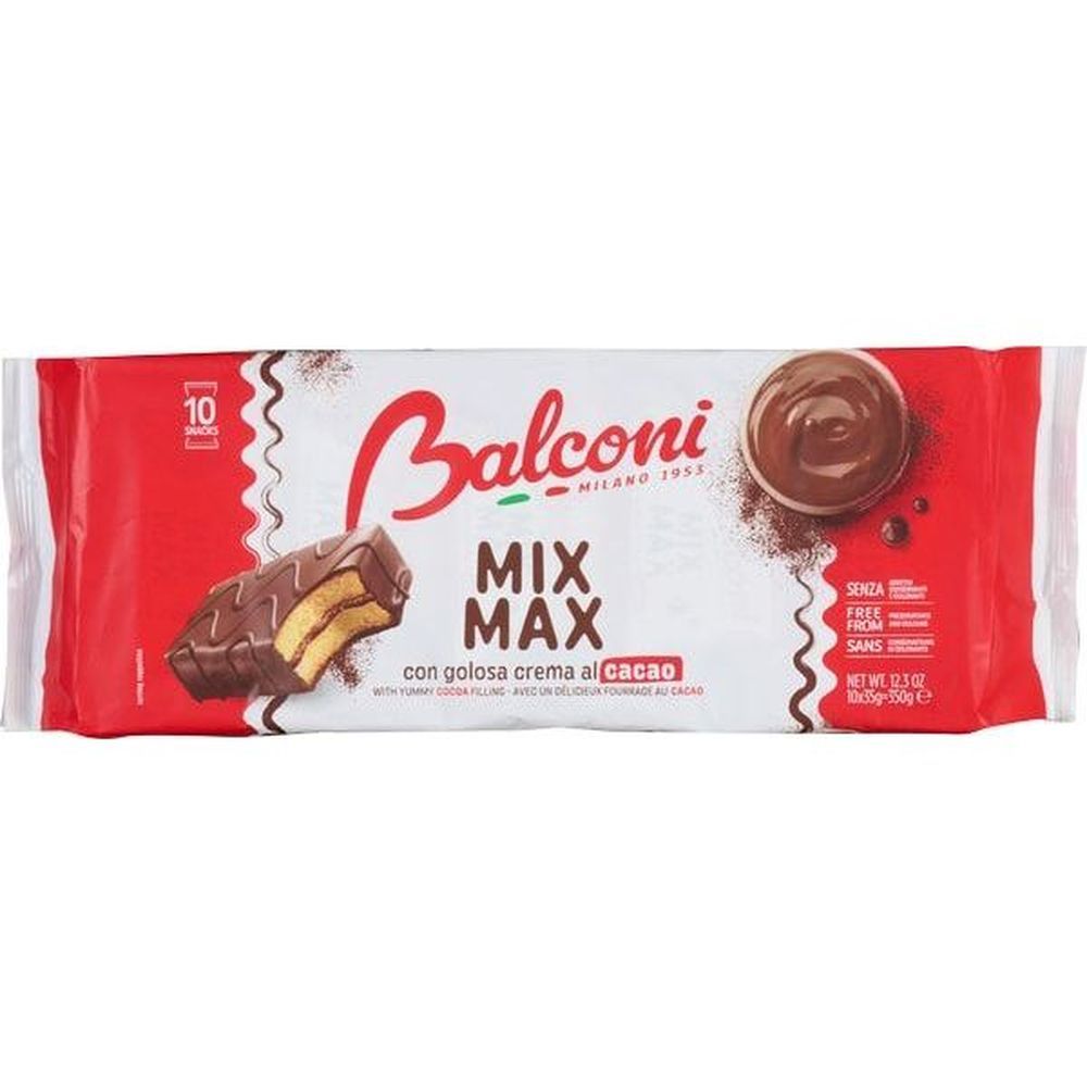 Balconi Mixmax Soft Sponge Cake With Cocoa Cream, 350 G -- 15 Per Case