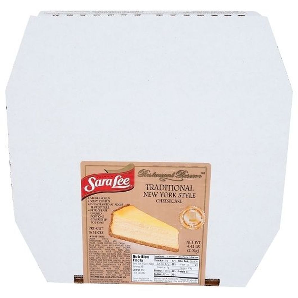 Sara Lee 10 Inch Restaurant Reserve New York Style Traditional Cheesecake, 2012.81 G -- 4 Per Case