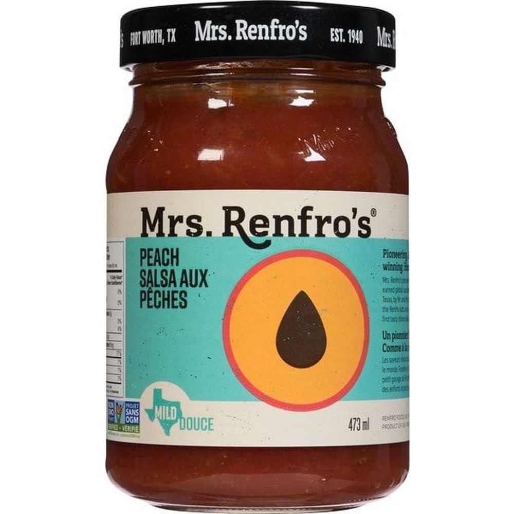 Mrs. Renfro's Peach Salsa, 473 Ml -- 6 Per Case