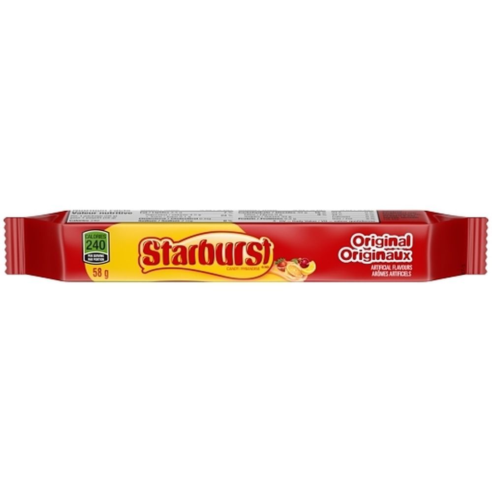 Starburst Original Fruit Chew Candy, 58 G -- 144 Per Case