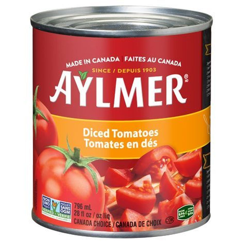 Aylmer Tomates En Dés, 796 Ml – 24 Par Caisse