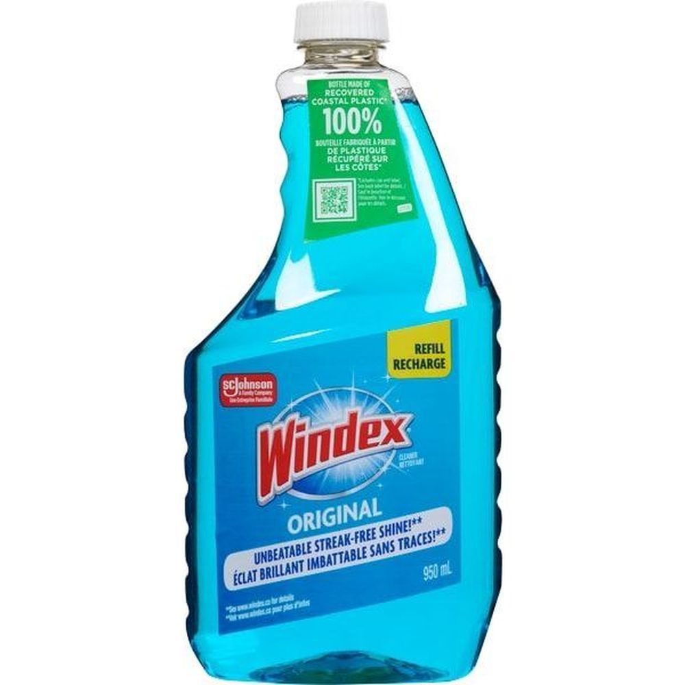 Windex Recharge De Nettoyant Original, 950 Ml -- 12 Par Boîte