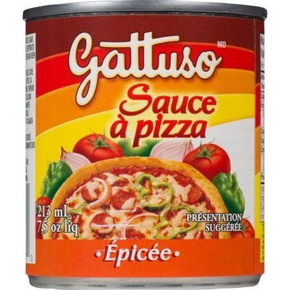 Gattuso Spicy Pizza Sauce, 213 Ml -- 24 Per Case
