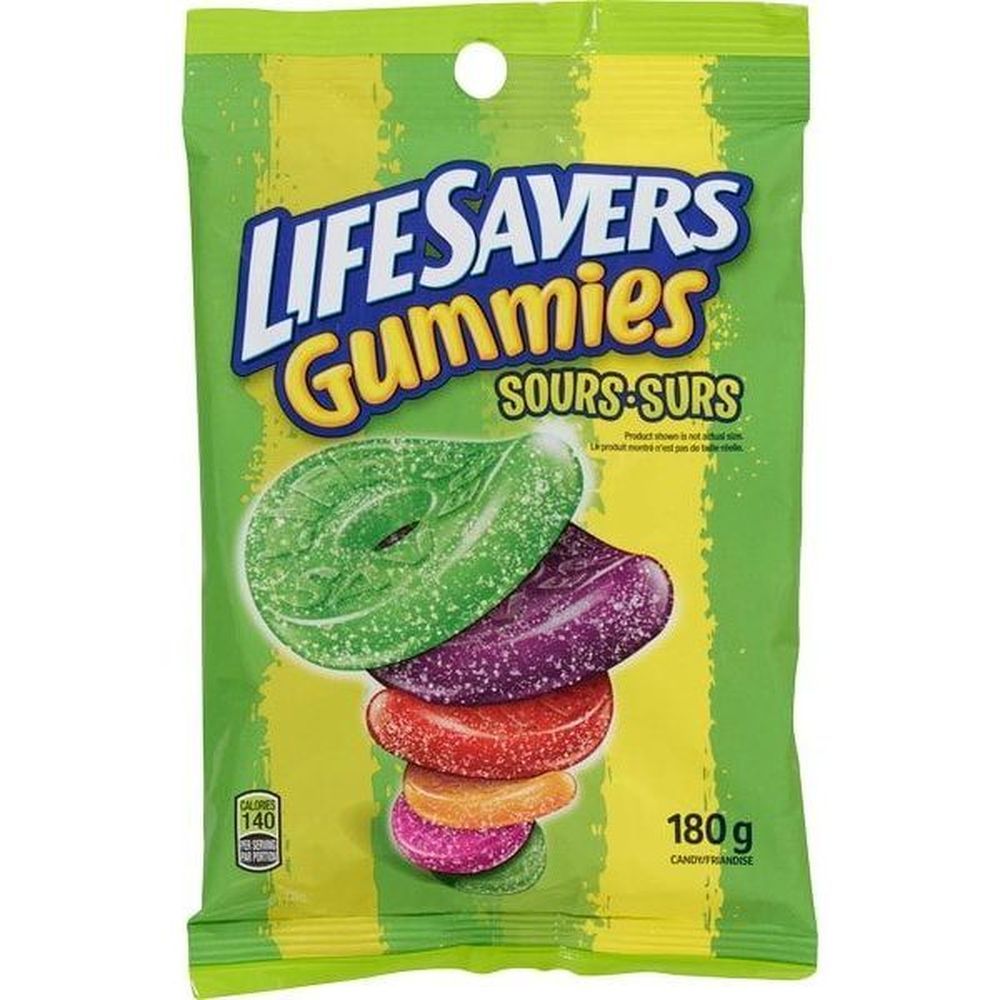 Life Savers Sours Gummies Candy, 12 Count