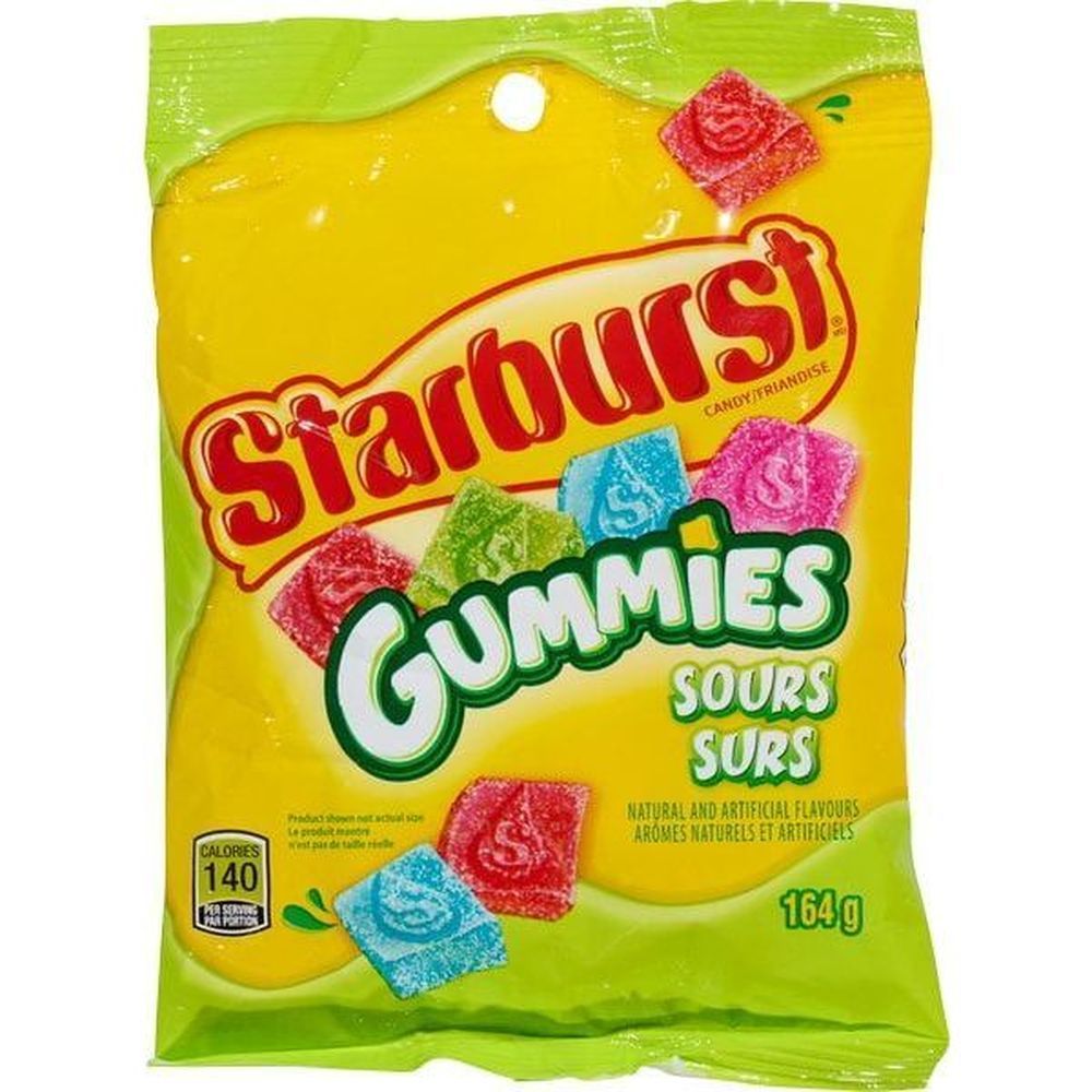 Starburst Sour Gummy Candy, 164 G -- 12 Per Case